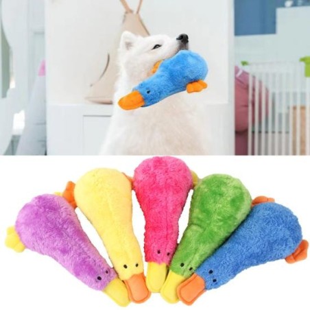 Kauspielzeug für Hunde, weich, Cartoon-beständig, bequem, Bissspielzeug für Hunde in Entenform gelb