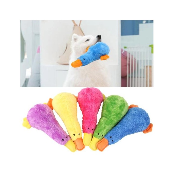 Kauspielzeug für Hunde, weich, Cartoon-beständig, bequem, Bissspielzeug für Hunde in Entenform gelb