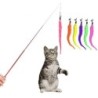 Kätzchen Katze Ersetzen Catcher Teaser Zauberstab Kopf Ersatz Interaktive Haustier Spielzeug violett