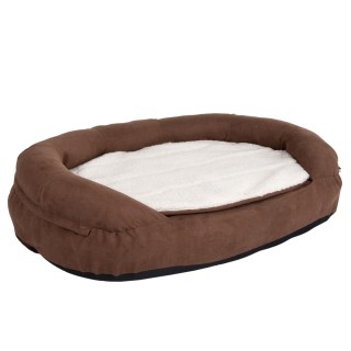 Hundebett Memory oval, braun - L 100 x B 65 x H 22 cm