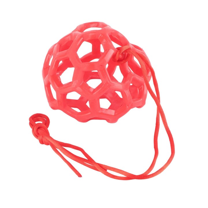 Pferdefutterball, Pferde-Leckerliball mit Seil, Pferde-Spielball, Pferde-Heufutterball