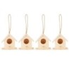 4PCS Holz Vogel Nester Hängen Vogelhaus Zucht Box Vogel Käfig für Garten DIY Decor