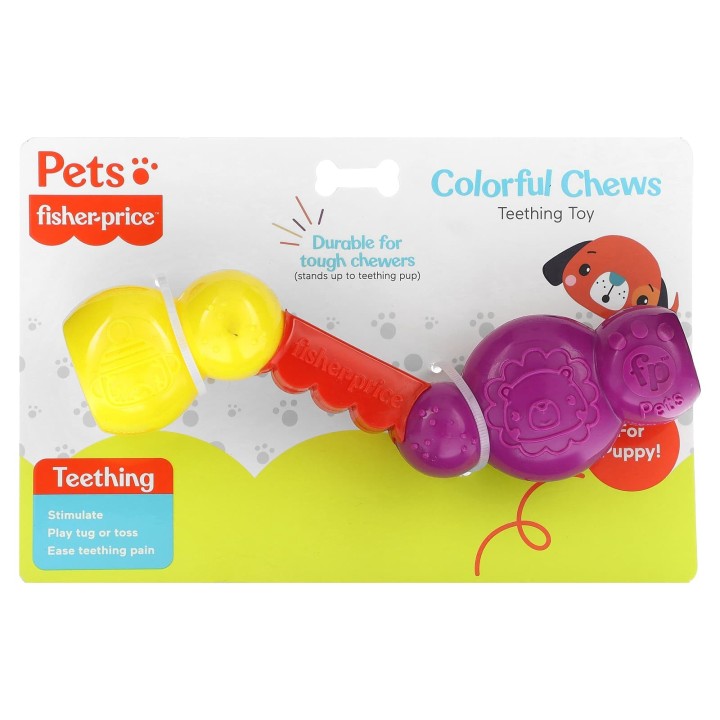 Fisher-Price, Pet, Colorful Chews, Beißspielzeug, Für Hunde, 1 Kauspielzeug
