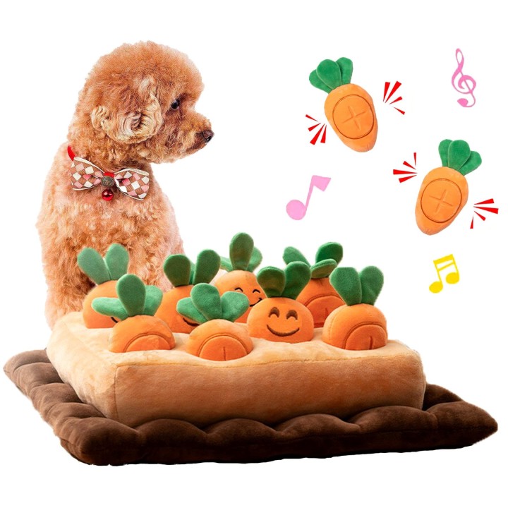 Carrot Field Hundespielzeug Carrot Harvest Team YCYHHHW Nasenarbeitsmatte Hundelernspielzeug Heimtierbedarf Hundebedarf Hunde