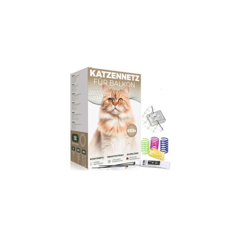 WOOWOOD WOOWOOD Katzennetz Balkon ohne Bohren