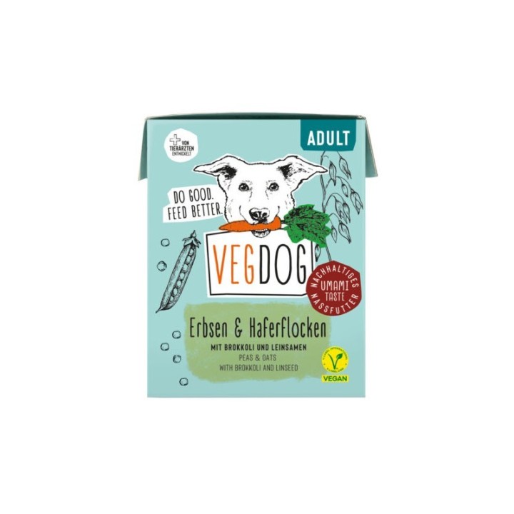 VEGDOG Nassfutter Adult Tetra Pak Vorteilspack 10x390 g