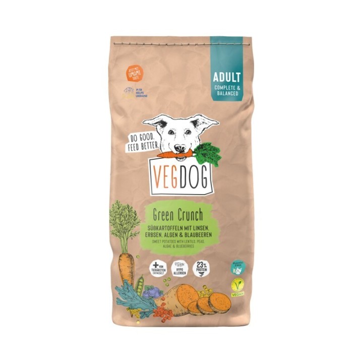 VEGDOG Trockenfutter Green Crunch 10 kg