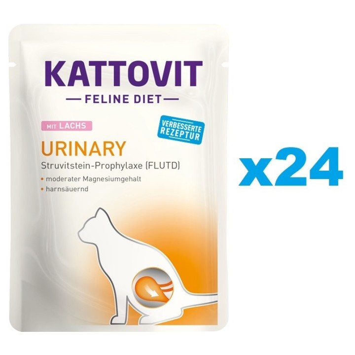 KATTOVIT Feline Diet Urinary Lachs 24 x 85 g