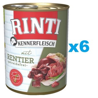 RINTI Kennerfleisch Rentier 6x800g