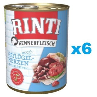 RINTI Kennerfleisch Geflügelherzen 6x800g