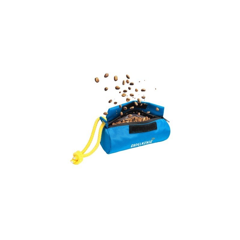 Rudelkönig Futterbeutel - Snackbeutel für Hundetraining blau