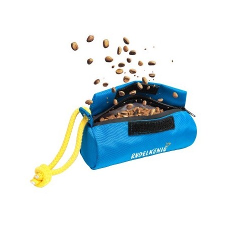 Rudelkönig Futterbeutel - Snackbeutel für Hundetraining blau