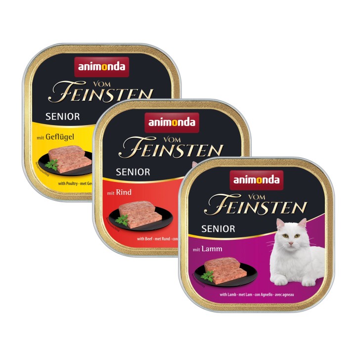 Animonda Vom Feinsten Senior Katenzfutter - Schälchen - Geflügel - 32 x 100 g