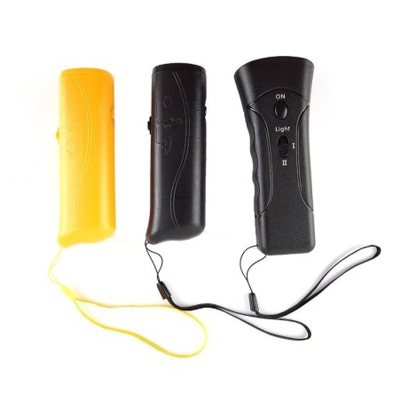 Ultraschall-Hundevertreiber mit LED-Batterie, Anti-Bell-Stopp-Bell-Geräte-Trainer 4.9*1.6inch schwarz