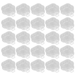 25PCS Katzenkrallenwachsschmelzbehälter PET Klare leere Wachsschmelzschale für DIY-Pralinen ohne Docht