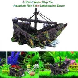 Künstliche Harz Wasser Aquarium Ornament Boot Aquarium Aquarium Landschaftsbau Dekor
