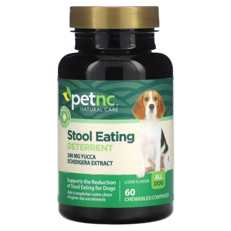 petnc NATURAL CARE, Stuhlfress-Abschreckungsmittel, für alle Hunde, Leber, 60 Kautabletten