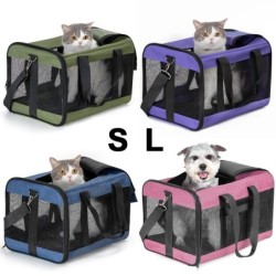 Hundetragetasche, weicher Seitenrucksack, Katzen-Haustierträger, Hundereisetaschen, zusammenklappbare Reisetasche für Haustie