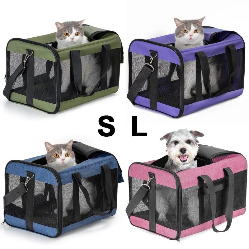 Hundetragetasche, weicher Seitenrucksack, Katzen-Haustierträger, Hundereisetaschen, zusammenklappbare Reisetasche für Haustie