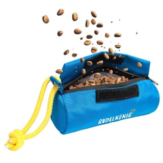 Rudelkönig Futterbeutel - Snackbeutel für Hundetraining blau