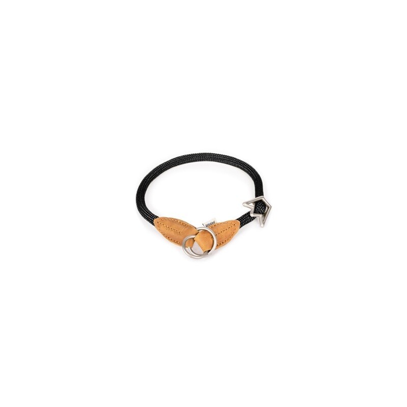 Rudelkönig Zugstopphalsband Emma - Retrieverhalsband schwarz 45 cm