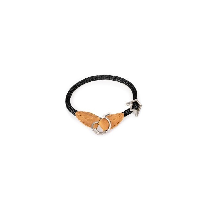 Rudelkönig Zugstopphalsband Emma - Retrieverhalsband schwarz 45 cm