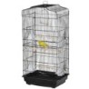 Pawhut Vogelkäfig Vogelvoliere mit Futtertrögen, Sitzstangen, herausnehmbarem Kotbrett, Käfig für Kanarienvögel, Wellensittic