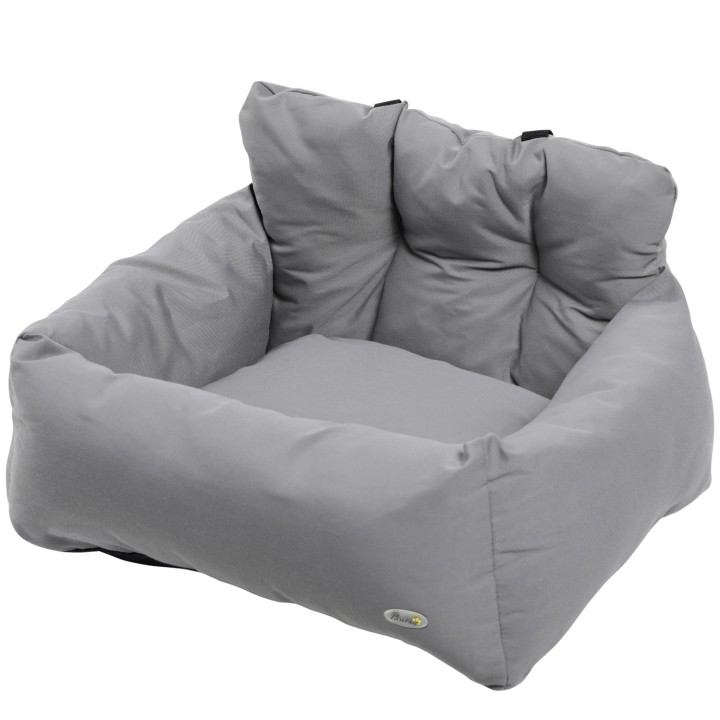 PawHut Autositz für Haustiere Tragetasche für Hunde und Katzen, gefüllt mit dickem PP-Baumwolle, sicher und komfortabel, ruts