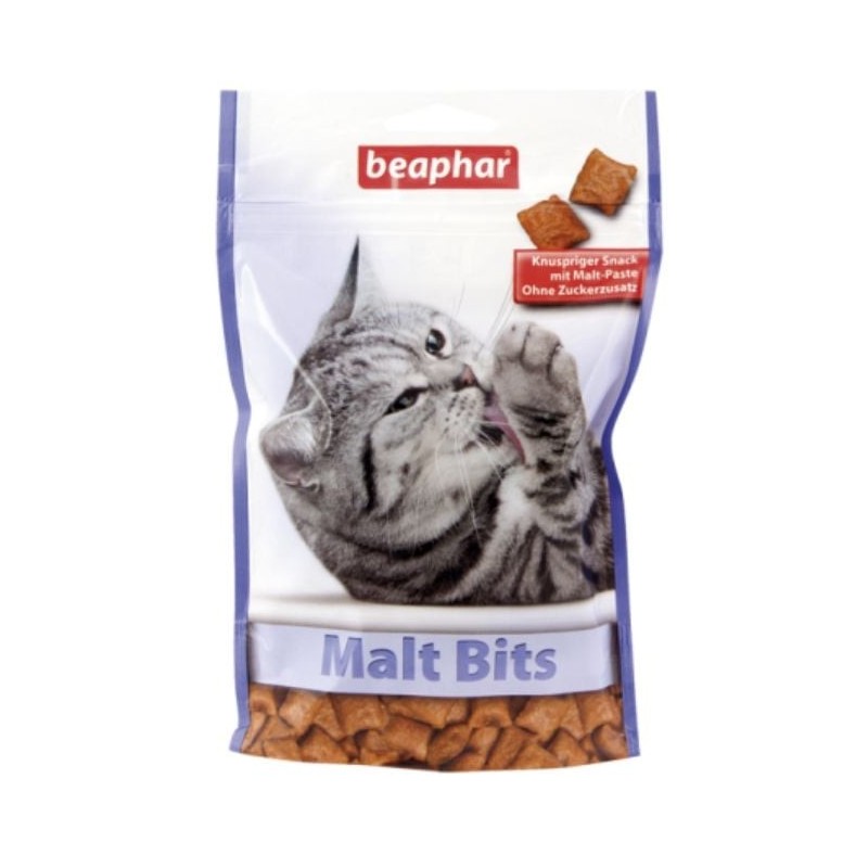 BEAPHAR Malt Bits, Katzensnack gegen Haarballen, 150 g