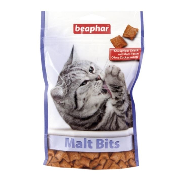 BEAPHAR Malt Bits, Katzensnack gegen Haarballen, 150 g