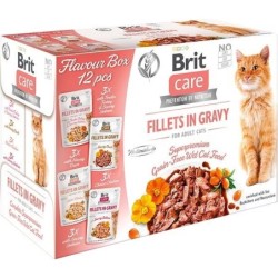 BRIT Care Cat Flavour Box for Adult Cats Fillets in Gravy 12 x 85 g
