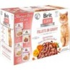 BRIT Care Cat Flavour Box for Adult Cats Fillets in Gravy 12 x 85 g