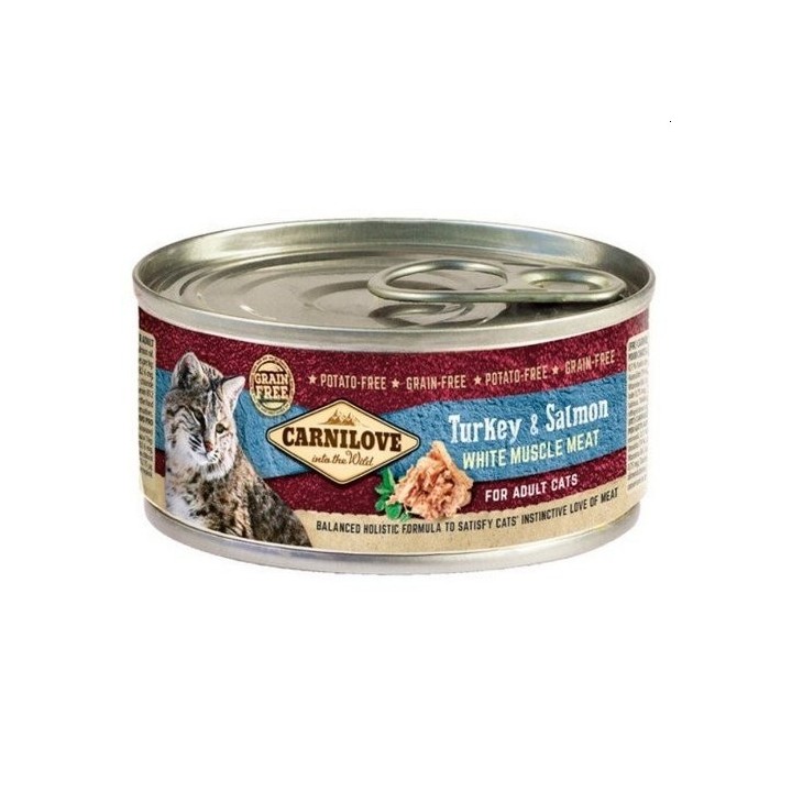 CARNILOVE Cat turkey & salmon 12 x 100 g