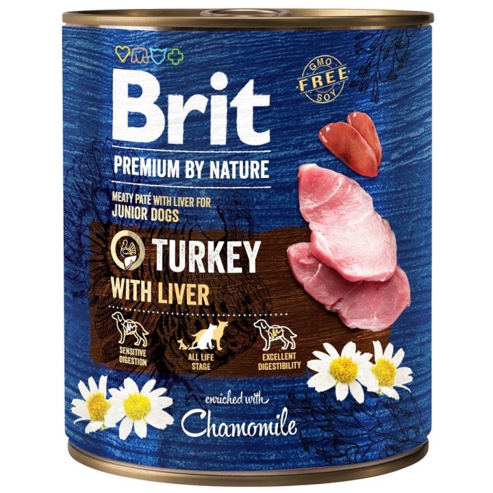 BRIT Premium by Nature 800 g Truthahn und Leber natürliches Welpenfutter
