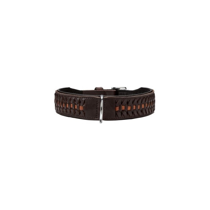 Hunter Halsband Solid Education Exclusive dunkelbraun 60 cm