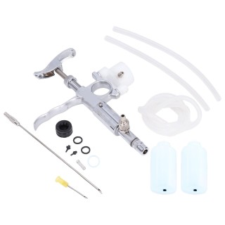 5ML Vieh Kontinuierliche Spritze Einstellbare Tier Injektor mit Flaschen für Rinder Schwein