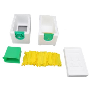 Doppelschichtige Bienenkönigin-Zuchtbox, Schaumstoffrahmen, Bienenstock, Bienenzuchtwerkzeug, Bienenzuchtausrüstung