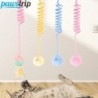 Interaktives Katzenspielzeug, lustiger Katzenstab, Plüsch-Federball, selbstaufhängende Tür, Kätzchenspielzeug, Teaser, Katzen