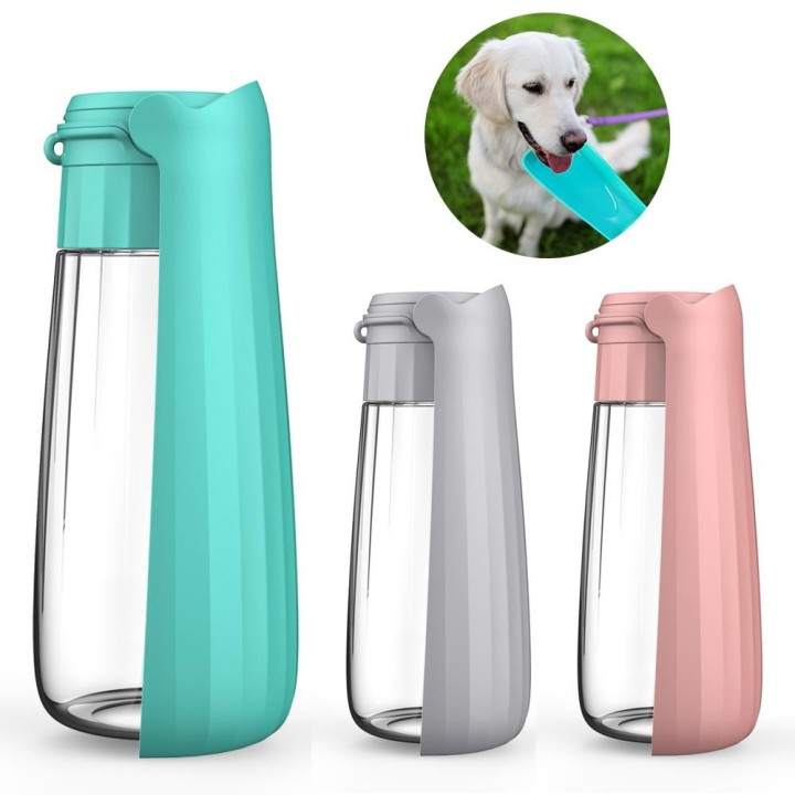 550 ml tragbare Hundewasserflasche für kleine und große Hunde, faltbar, für Reisen, Wandern, Spazieren, Trinknapf, Labrador-Z