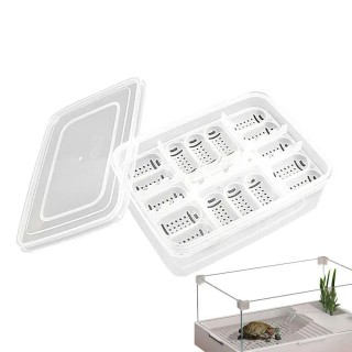 mit Thermometer Schildkröten Ei Inkubator Tablett Transparent Reptil Zucht Brüterei Haustier Hatch Box