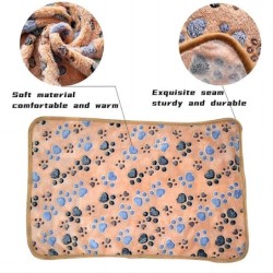 Haustierbettmatte, süßes warmes Bezugshandtuch, handgefertigt, weiche Fleecedecke für Katzen und Hunde, für kleine, mittelgro