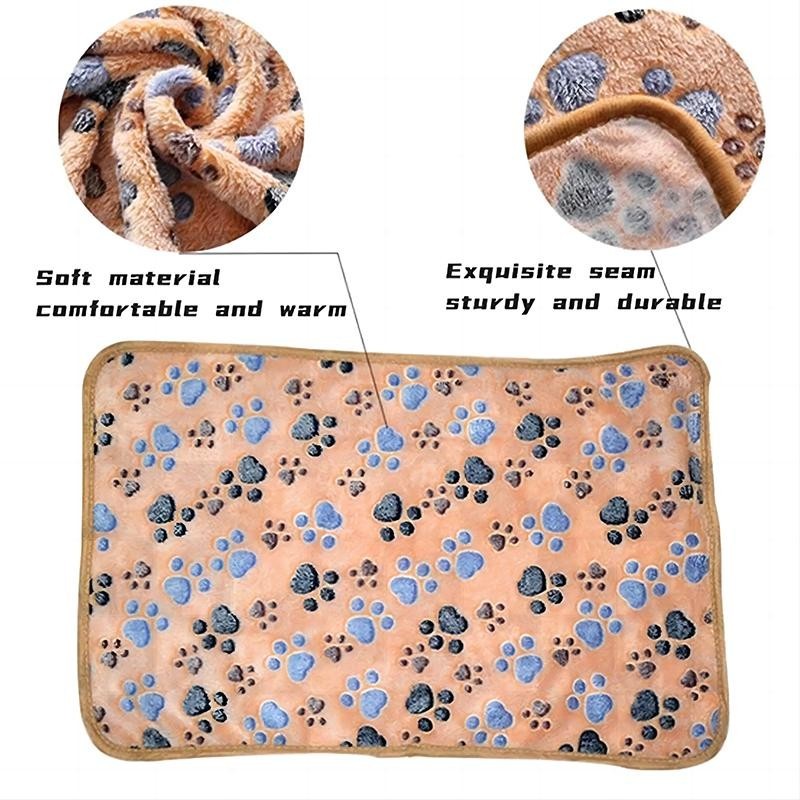 Haustierbettmatte, süßes warmes Bezugshandtuch, handgefertigt, weiche Fleecedecke für Katzen und Hunde, für kleine, mittelgro