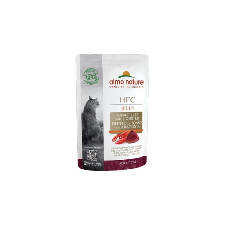 Almo Nature HFC Cuisine Katzenfutter - Dosen - Thunfisch mit Hummer - 24 x 55 g