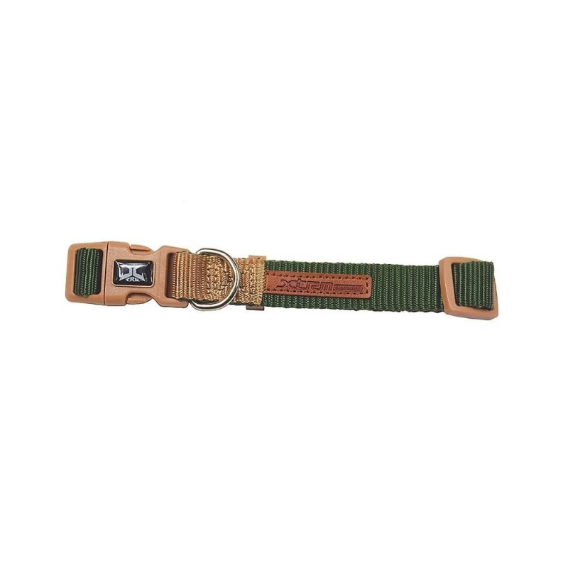 collar verde-beige forest-british x-trm doble premium 48-66x2.5cm nayeco