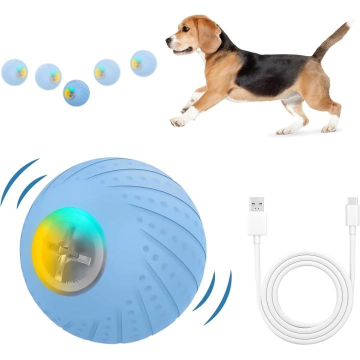 Ylfcly Hund Interaktiver Hund Zufällige Bewegung Schütteln Hüpfen 3 Modi Elektrisch Leuchtend Natürlich Katze Hund Haustier M