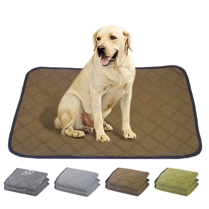 Qhoculi Hundetoilettenlaken, Hundetoilettenmatte, waschbare Haustierlaken, wasserdicht, 2er-Set, Pinkelmatte, Haustierlaken,