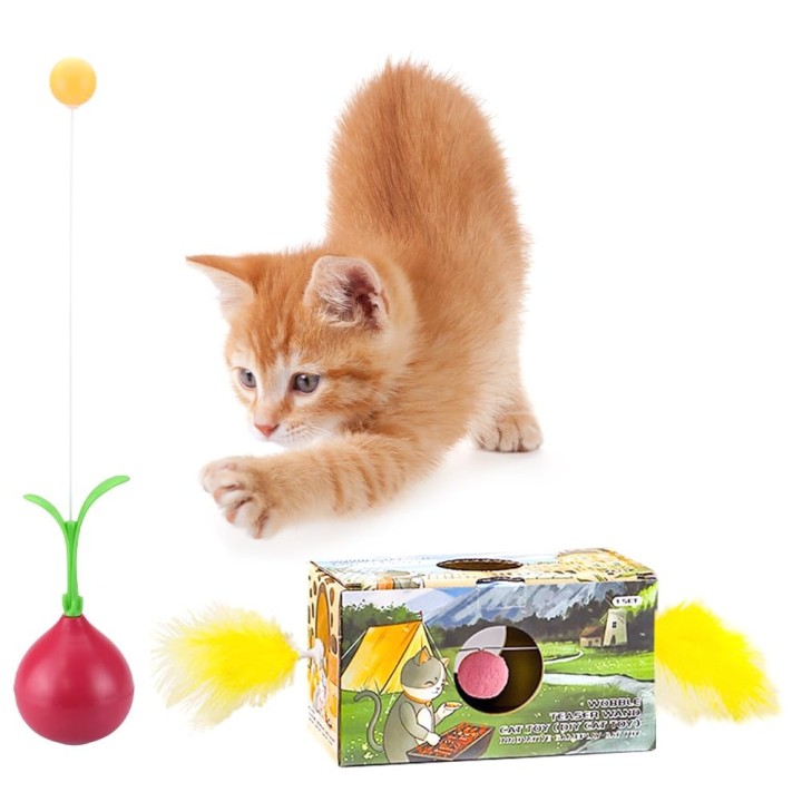 Produkt Spielzeug für Katzen Neugier Solospiel mit Flügeln Steht automatisch auf, um Bewegungsmangel auszugleichen No-Brand D