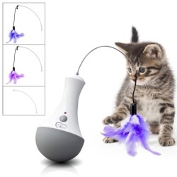 Elektrisches Katzenspielzeug für Haustiere, Katzenanreiz, Intelligenz, automatisches Katzenspielzeug für den Innenbereich, be