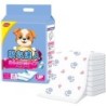 Dellion Pet Super 25 Stark desodorierende Katzentoilette, sofortiges Wasser, geruchsneutral, superbreit, 60 x 25 Blätter, bre