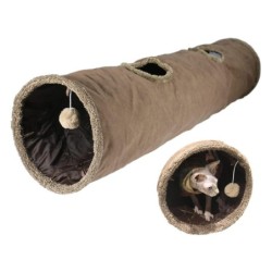 Didabotak Katzentunnel, Katzenspielzeug, Kaninchentunnel mit 2 zusammenklappbaren, robusten und langlebigen Stollen aus Solo-